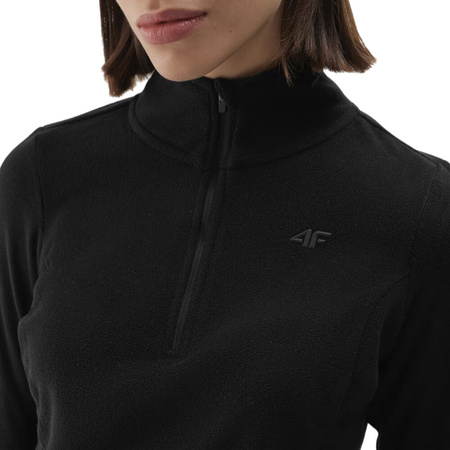 Bluza polarowa damska 4F F048 głęboka czerń 4FWAW24UFLEF048 20S