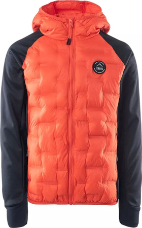 Dziecięca kurtka przejściowa softshell z ociepleniem pikowana Elbrus Emini Tb pomarańczowo-czarna rozmiar 164