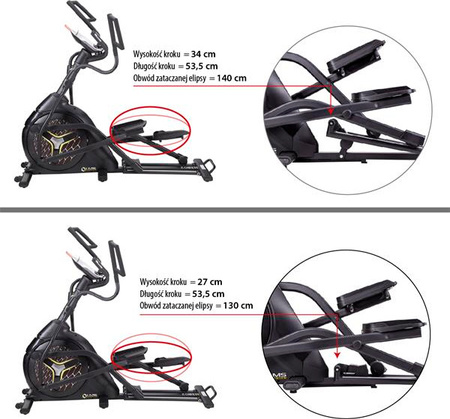 Orbitrek magnetyczny semi commercial HMS Premium H1802