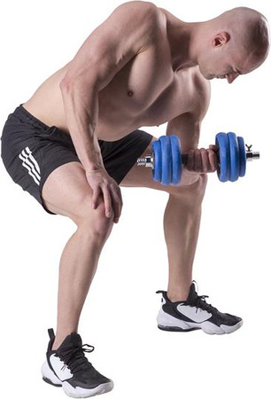 Sztangielki/sztanga gumowane HMS SGG30BAR 30 kg