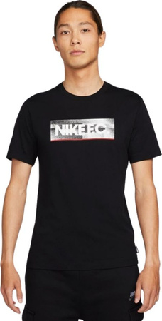 Koszulka męskie Nike NK Fc Tee Seasonal Block czarna DH7444 010