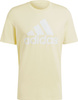 Koszulka męska adidas Essentials Single Jersey Big Logo Tee żółta IX0135