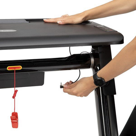 Bieżnia elektryczna z biurkiem Hms LOOP12 Multi Czarna