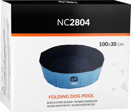 Basen dla psów zwierząt składany ogrodowy Nils Camp NC2804 100x30cm