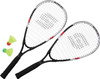 Zestaw rakietek do speedmintona 2 rakietki 2 lotki Sunflex Sonic Speed Set 53581