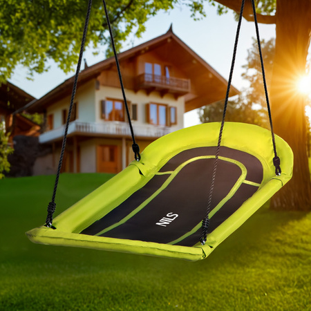 Bocianie gniazdo huśtawka Nils Camp NB5044 limonkowa 167 × 71 cm.