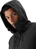 Kurtka przejściowa softshell z kapturem męska 4F M224 czarna 4FWSS24TSOFM224 20S