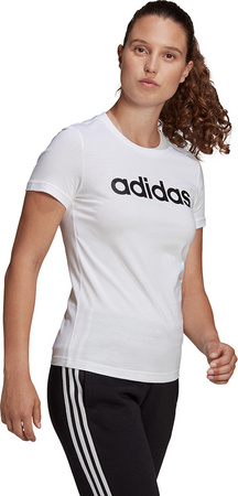Koszulka damska adidas Essentials Linear biała GL0768