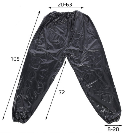 Sauna dres kombinezon odchudzający wyszczuplający HMS DSS12 czarny