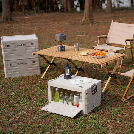 Składana skrzynia kempingowa turystyczna z pokrywą 50l Nils camp NCB4004