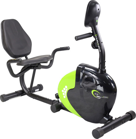 Poziomy rowerek magnetyczny HMS R9259 (9 kg) czarno-zielony
