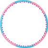 Hula hop koło z kulkami wyszczuplające odchudzjące SMJ Wide 110 cm 1,25 kg