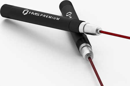 Szybka skakanka Hms Premium SK60 czarno-czerwona 2780 mm