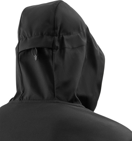 Kurtka przejściowa softshell z kapturem męska 4F M224 czarna 4FWSS24TSOFM224 20S