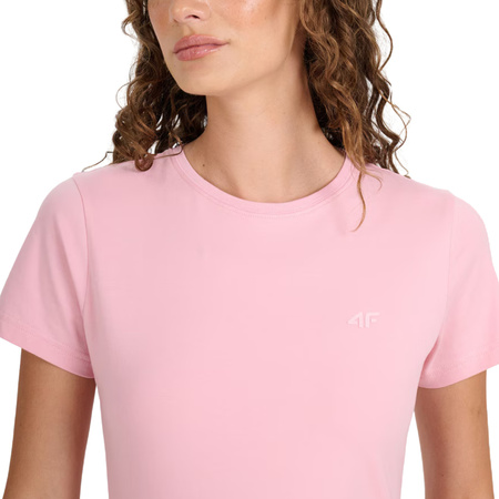 Koszulka damska 4F F2255 jasny róż 4FWMM00TTSHF2255 56S
