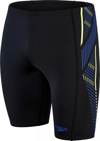 Męskie bokserki kąpielowe Speedo TECH PNL JAM AM black/chroma blue/spritz rozmiar 32