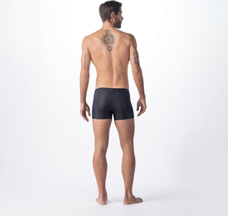 Męskie Bokserki Kąpielowe Adis black triangle print rozmiar L