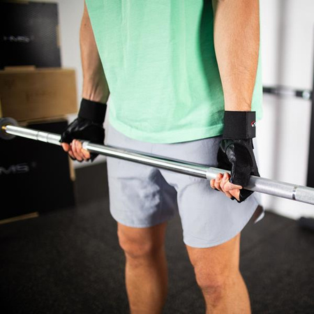 Rękawiczki kulturystyczne na siłownię HMS rst04 czarne rozmiar XXL