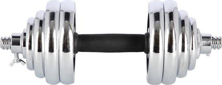 Sztangielki/sztanga w walizce stal chromowana HMS STC30 2x15 KG