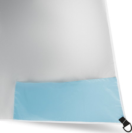 NC17114 PARASOL/PARAWAN PLAŻOWY 2W1 XXL 240 CM NIEBIESKI NILS