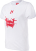 Dziecięca koszulka z krótkim rękawem Huari Poland Fan Kids white/racing red rozmiar 110