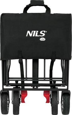Wózek turystyczny transportowy plażowy do 120kg Nils Camp NC2603 czarny 120 l