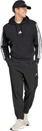 Bluza męska adidas Essentials 3-Stripes French Terry czarna JD1874