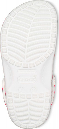 Chodaki sandały klapki dla dzieci Crocs Classic Party Kids biało-różowe 207826 1CW