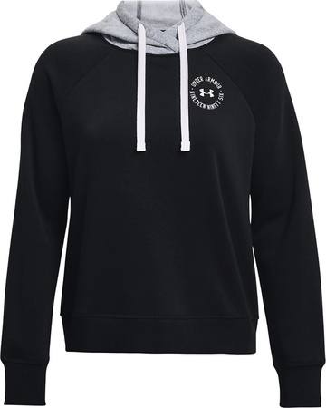 Bluza damska Under Armour Rival Fleece CB Hoodie czarna 1373031 001