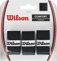 Owijka Wilson Pro Comfort Overgrip czarne 3 sztuki WRZ4014BK