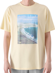 Koszulka męska 4F M2132 jasnożółta 4FRSS24TTSHM2132 73S