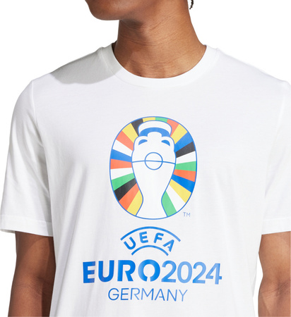 Koszulka męska adidas Euro24 biała IT9290