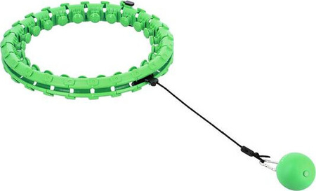 Hula hop z wypustkami i obciążnikiem HMS hhw01 zielone
