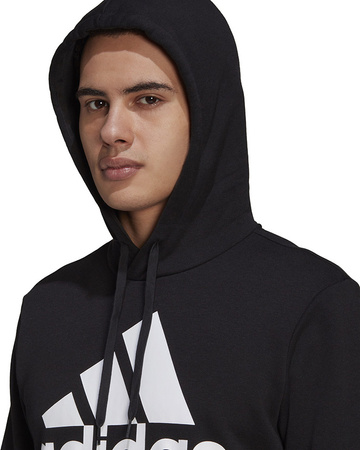 Bluza męska adidas Essentials Fleece Big Logo Hoodie czarna GK9220