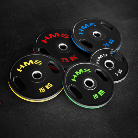 Talerz olimpijski ogumowany 2 x 10 kg HMS TOG10 2 x 10 kg