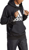 Bluza męska adidas Essentials French Terry Big Logo Hoodie czarna IC9363