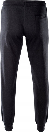 Męskie spodnie dresowe joggery Hi-tec Melian bawełniane ocieplane czarne rozmiar XXL