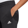 Spodnie damskie adidas Essentials Linear French Terry Cuffed czarne IC6868