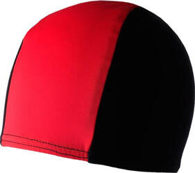 Czepek pływacki Crowell Lycra Junior czarno-czerwony