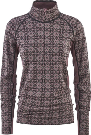 Damska bluza termoaktywna wełna merino Kari Traa Rose light hz taupe rozmiar M
