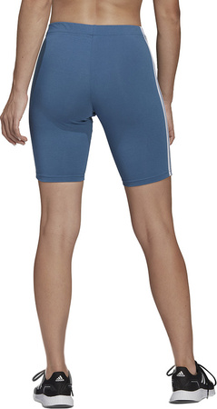 Spodenki damskie adidas Essentials 3-Stripes Bike Shorts niebieskie HD1803