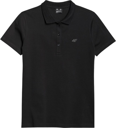 Koszulka damska polo 4F F365 czarna 4FWMM00TPTSF365 20S
