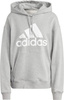 Bluza damska adidas Essentials Big Logo Oversized French Terry Hoodie szara IC9865
