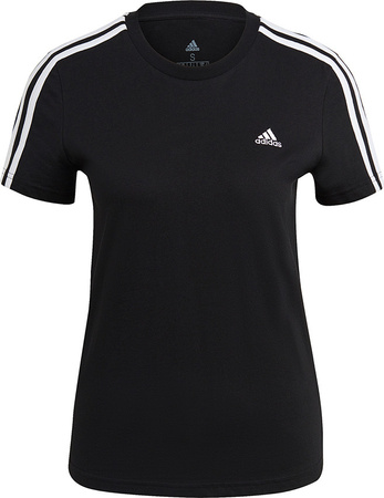 Koszulka damska adidas Essentials Slim T-Shirt czarna GL0784