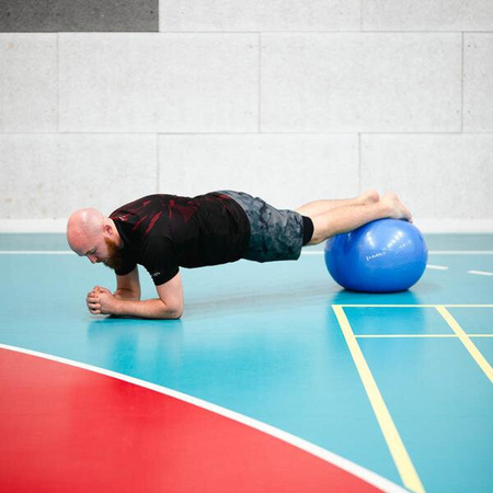 Piłka gimnastyczna fitness HMS yb01n 55cm niebieska