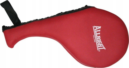 Packa do taekwondo pojedyńcza Alllright czarno-czerwona