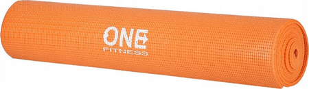 Mata do jogi yogi One Fitness YM02 pomarańczowa