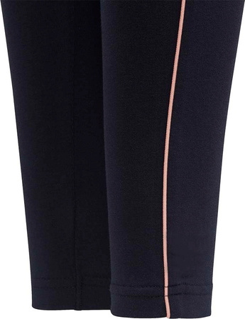 Legginsy dla dzieci adidas Lg Cot Tight granatowe GG3497