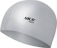 Czepek silikonowy dots Nils aqua nqc jednokolorowy szary