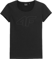 Koszulka damska 4F F0907 czarna 4FAW23TTSHF0907 20S